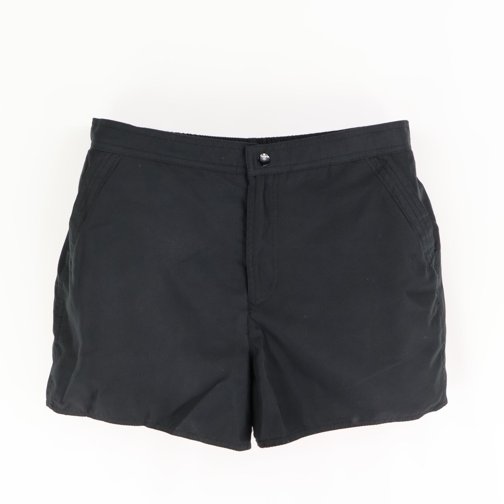 Croft & Barrow Shorts Womens Size 12 Black Stretch Waist Pockets High Rise Lined